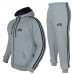 ARD CHAMPS™ Fleece Tracksuit Hoodie Trouser MMA Gym Boxing Running Jogging Suit (Gray)
